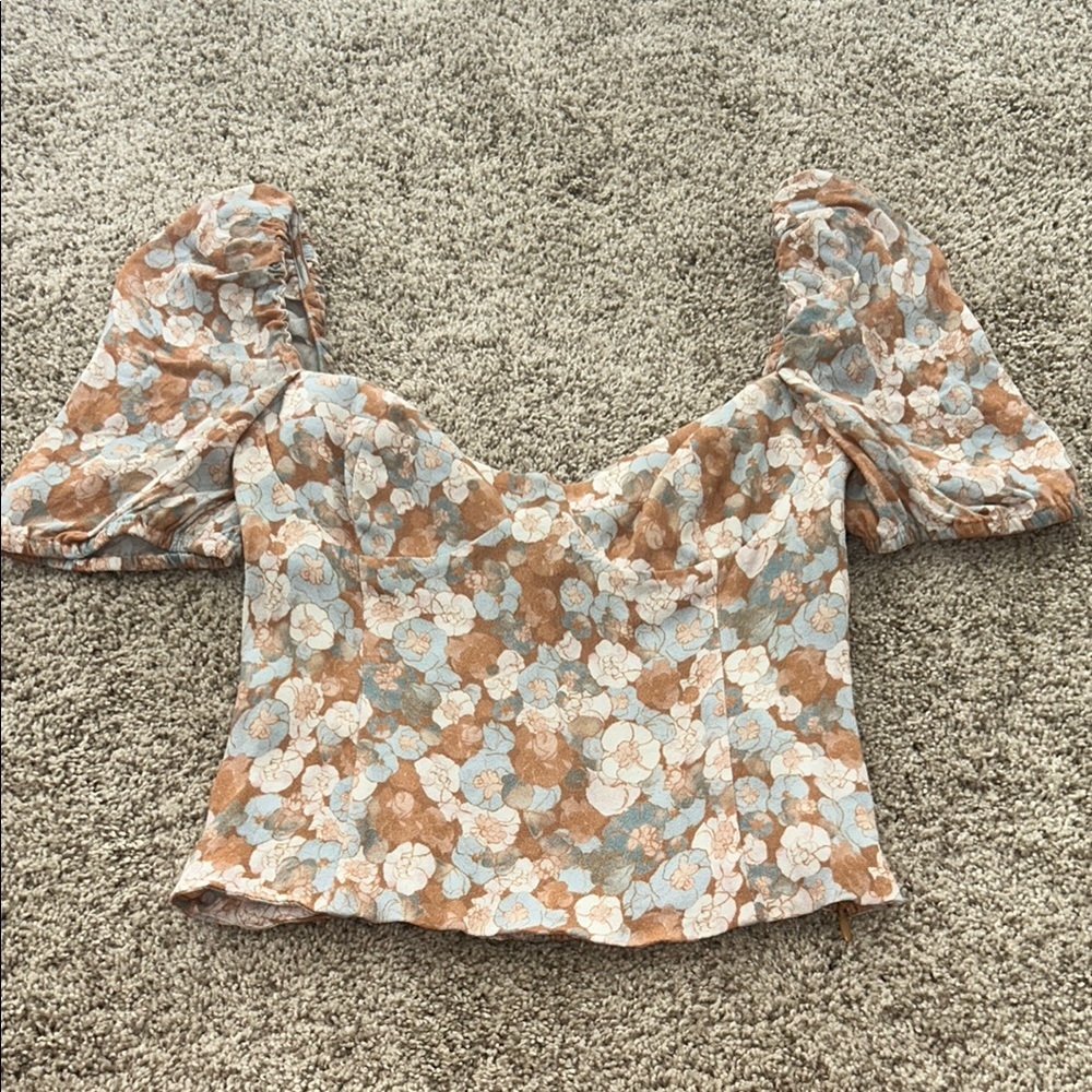Wilfred Floral Puff Sleeve Top